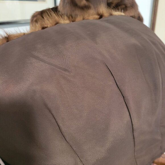 Vintage 40's Mink Coat with MAtching Muff /Handbag - Picture 11 of 15